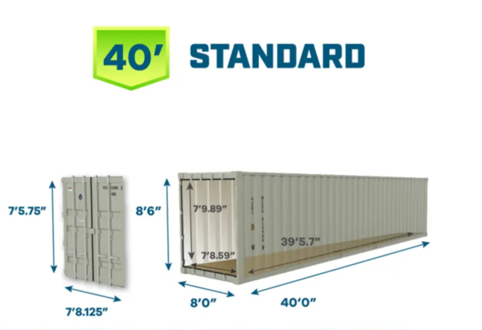 40ft Standard Container Dimensions
